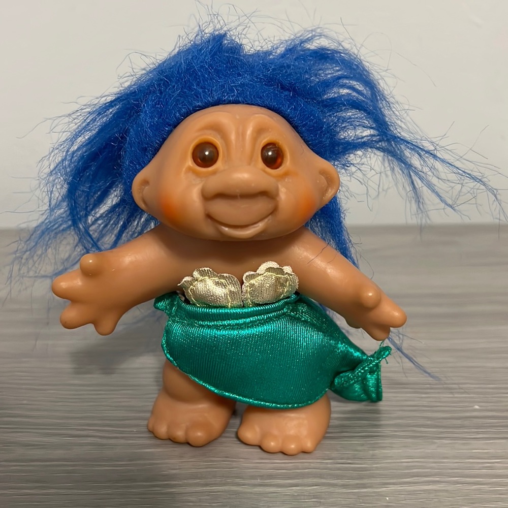 Vintage 1986 Dam Mermaid Troll, EUC